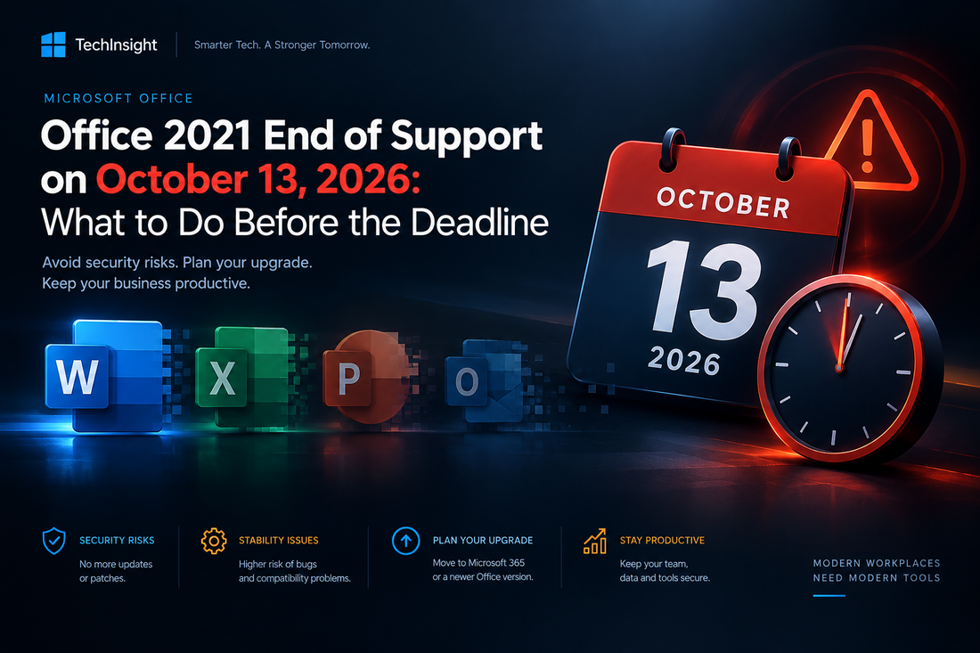 Office 2021 End of Support on October 13, 2026: What to Do Before the Deadline