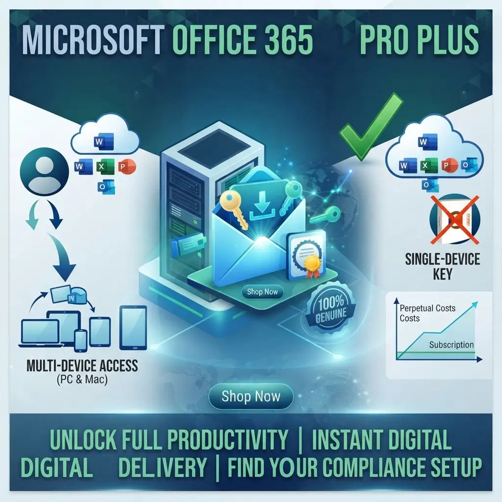 Microsoft Office 365 ProPlus Account | Instant Delivery — Cheaper Alternative to Office 2024 Home & Business PC/Mac