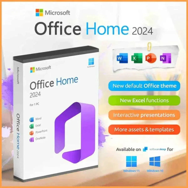 Microsoft Office 2024 Home PC - Microsoft One-PC License - ustrustedtech